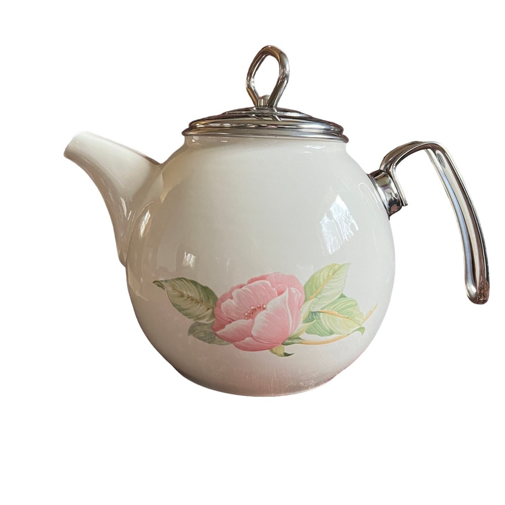 Villeroy & Boch tea kettle w/ lid Florea pattern discontinued, Made Germany Rare
